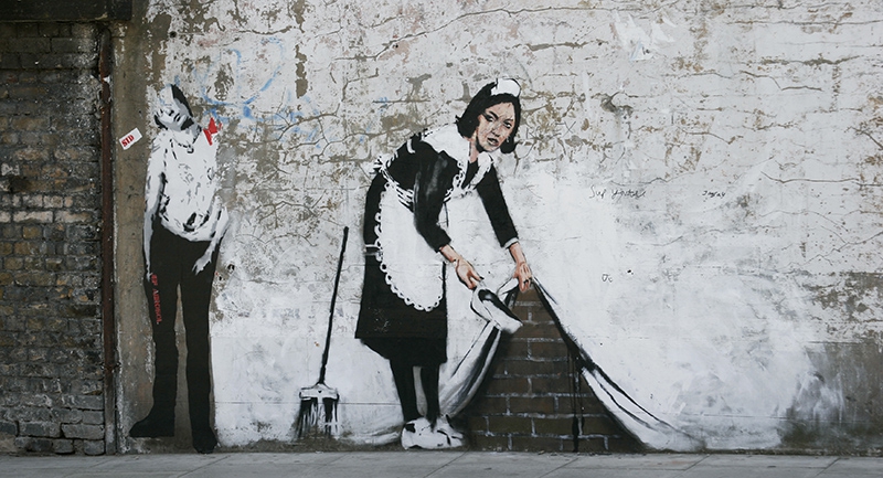 Április 11-én nyílik a világ legnagyobb Banksy-tárlata