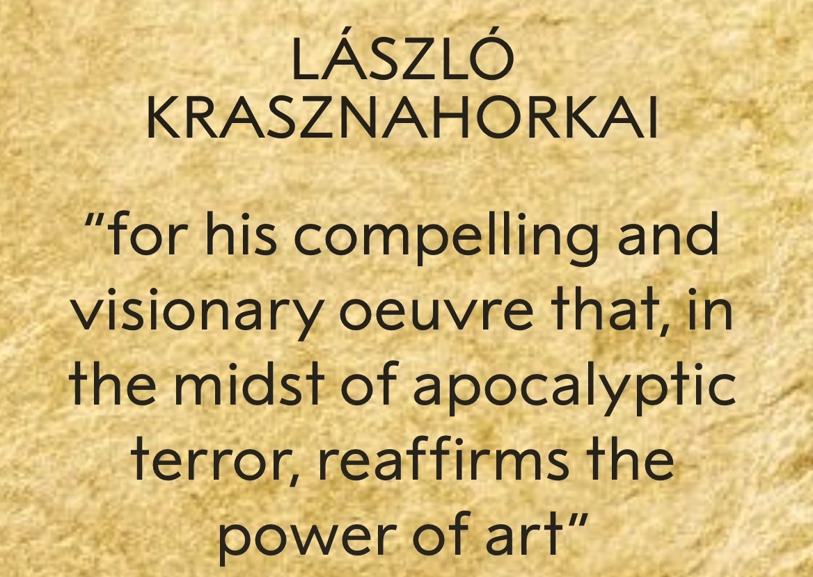 Krasznahorkai László nyerte az irodalmi Nobel-díjat